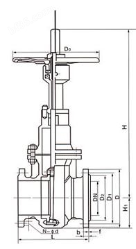 Z43H平板闸阀结构图