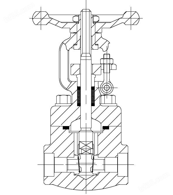 锻钢闸阀结构图